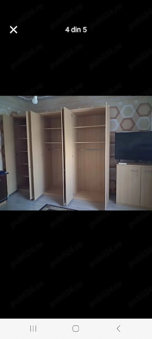 Mobilier dormitor complet   pat, dulap, noptiere și comodă