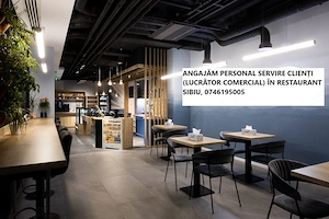 Angajam personal servire clienti (lucrator comercial) in restaurant