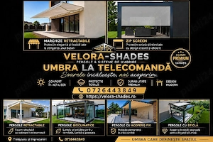 Pergole Bioclimatice & Retractabile | Marchize | Rulouri | Sticlă Glisantă | Zip Screen