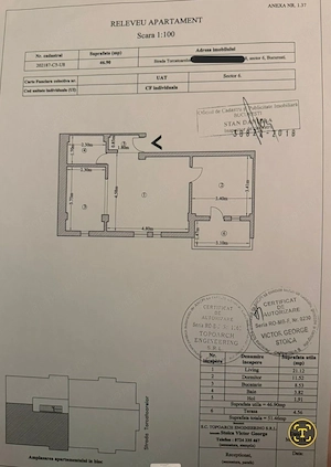 Apartament 2 camere 46 mp balcon Parcare Bloc 2018 Torcatoarelor, Metrou Gorjului, Valea Ialomiței - imagine 6