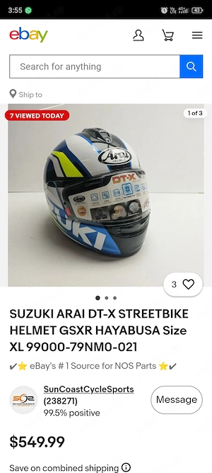 Casca Arai Suzuki DT-X - imagine 3