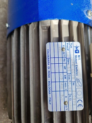 Vand motor electric cu frână MT Motori Elettrici 0.75 kW (1 HP) 1400 RPM 220V 380V