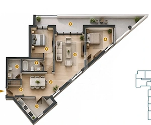 Apartament 4 camere,  intermediar, parcare, zona Leroy Merlin, Intre Lacuri - imagine 17