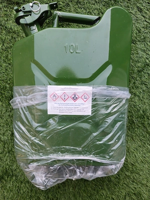 Canistră metalică combustibil 10L benzină motorină verde militar