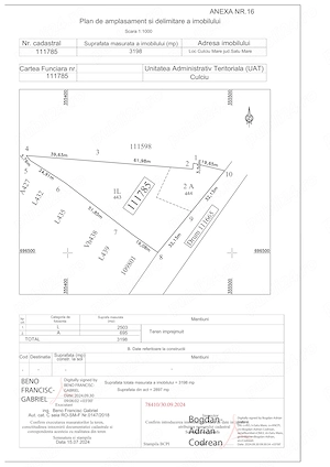 Teren intravilan 32ari Culciu Mare 64 m front aproape de strada principala - imagine 8