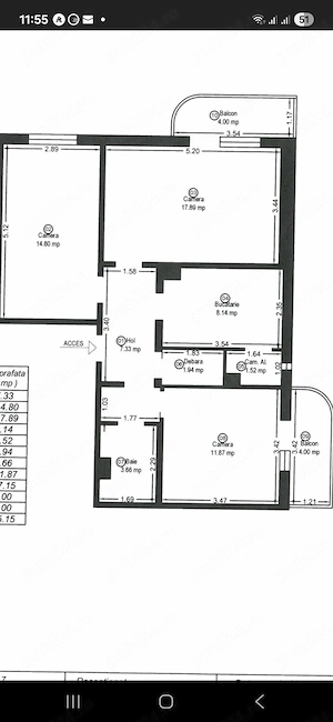 Vand apartament trei camere zona Bucovina, str Matei Basarab  - imagine 19