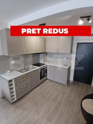 Apartament 2 camere open space de 52mp, utilat și mobilat modern