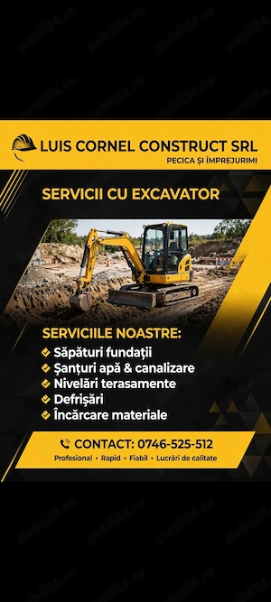 Inchiriere excavator 