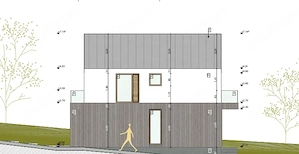 Teren intravilan 413 mp Cristian   autorizatie casa, proiect, toate utilitatile - imagine 2