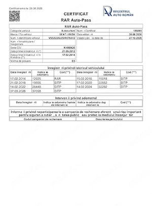 Seat ibiza 2013..37.000 km reali...1.2 benzina aspirat MPI 70 cp - imagine 9