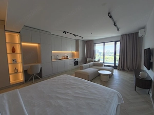 Prima închiriere Studio lux vedere lac parcare subterană Mamaia - imagine 18