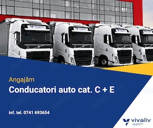 Angajam Sofer profesionist cat C sau C+E