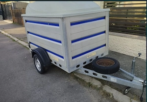 Remorcă Wiola 750kg cu 3 obloane și capac  - imagine 5