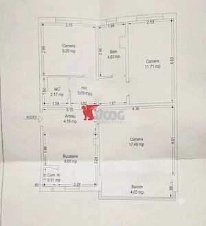 Apartament  3 Camere| Complet Renovat |– Complexul Studențesc| 70 MP - imagine 9