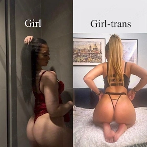 Girl and trans girl couple Party Bucharest 