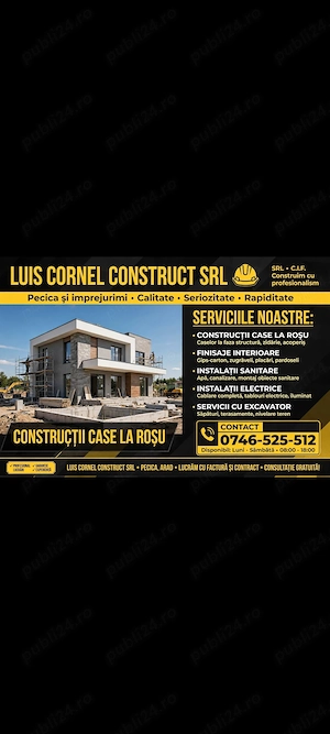 Executam lucrări în constructi