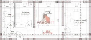 Bloc Nou. Disponibil imediat. Bucatarie inchisa. Parcare in CF. - imagine 12