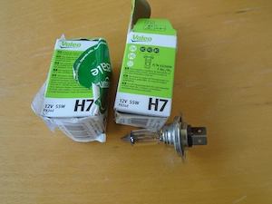 Set 2 becuri halogen auto Valeo H7 12V 55W Essential 032009 - Noi