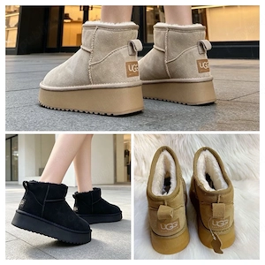 Ugg mini platform piele intoarsa 36-41