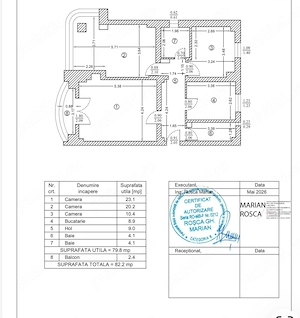 NERVA TRAIAN 3 camere 3 8 83 mp bl 1994 monolit renovat complet scoala 81 metrou centrala proprie  - imagine 10