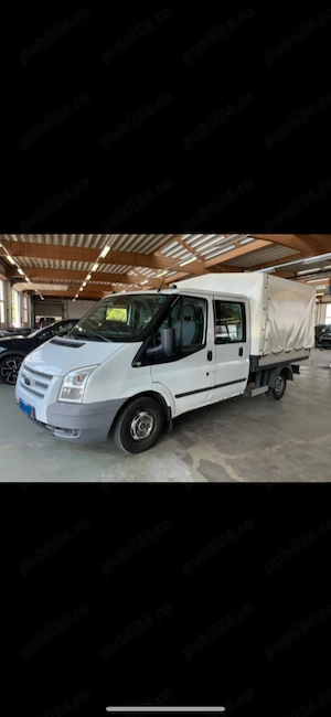 Vand Ford Transit 6+1 cu prelata omologat - imagine 2