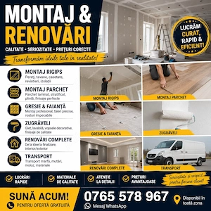 Renovări și finisaje .