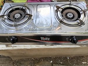 Aragaz cu doua ochiuri Voltz inox 