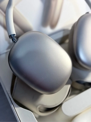 Căști Apple AirPods Max (USB-C)   Culoare Starlight, Impecabile, Cutie Completa