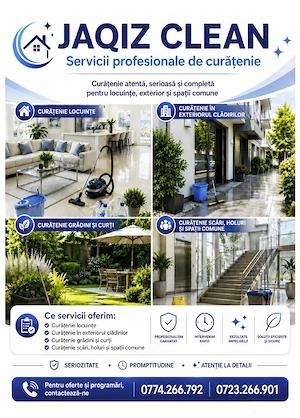 Firma de curatenie Timisoara-apartamente, birouri,scari de bloc si gradini