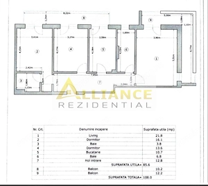 Apartament premium 3camere mobilat 66mp - imagine 18