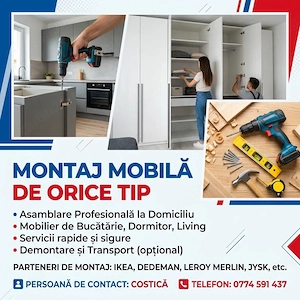 Montaje Mobila de orice tip