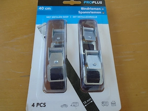 Set 4 Chingi Ancorare ProPlus 321285 NOU - Curele Bagaje / Suport Biciclete 40cm - imagine 3
