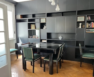 Birou si masa dining vintage, in stil art deco