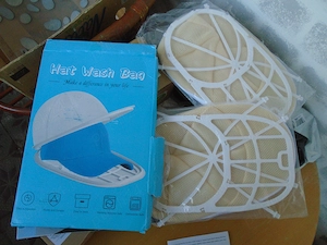 Set 2 Dispozitive Spalat Sepci Hat Wash Bag NOU - Suport Protectie Masina de Spalat