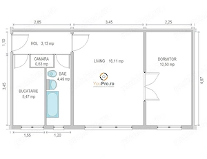 Apartament la Parter zona Sagului P-ta Doina - imagine 2