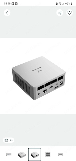 Vand sistem MiniPC de la Minisforum 6800H (UM680 Slim)-Argintiu.