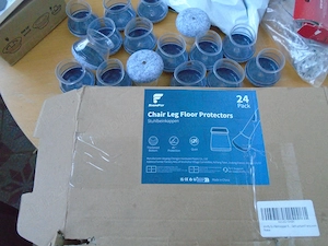 Set 16 protecții silicon cu pâslă pentru picioare scaune Shinfly, NOI
