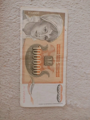 Bancnotă Iugoslavia 