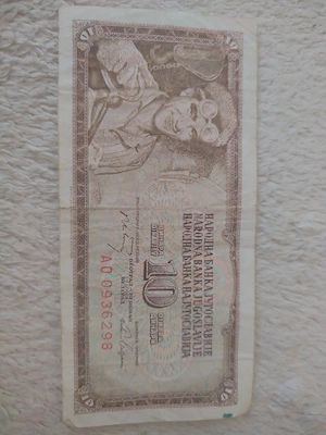 Bancnotă Iugoslavia 