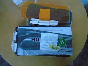 Parasolar auto 2 în 1 HD Visor pentru zi și noapte, anti-orbire, NOU - imagine 3