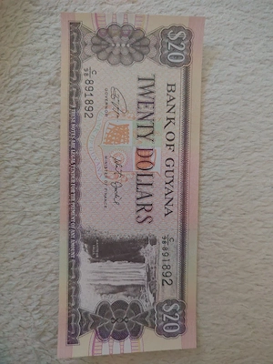Bancnotă Guyana 