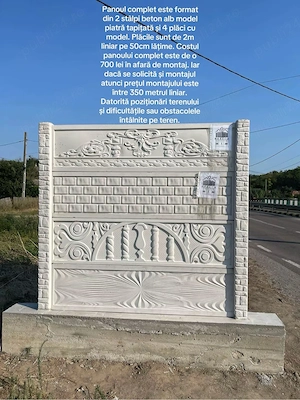 Gard prefabricat beton