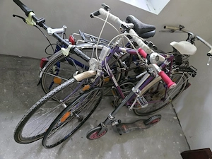 biciclete si o trotineta 
