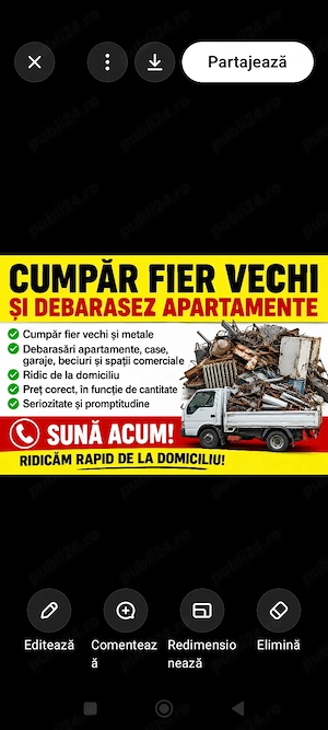 cumpăr fier vechi și debarasez apartamente bolentin vale giurgiu