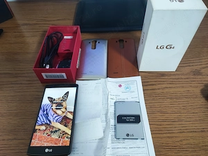 LG G4 Brown Edition incarcare wi-fi spate piele la cutie