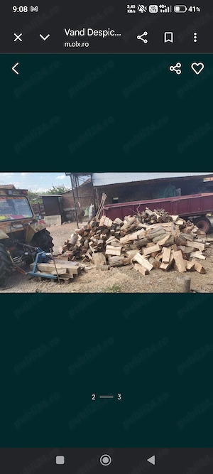 Vând despicator lemne Tractor tip CON cu cardan nou 