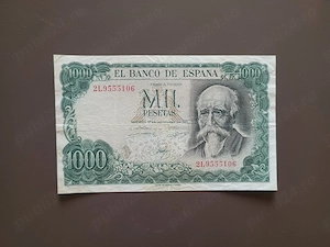 Bancnotă 1000 Pesetas Spania 1971 VF