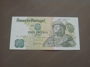 Bancnotă 20 Escudos Portugalia 1971 aUNC