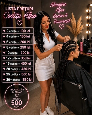 Alungire afro extensii afro codițe afro 