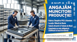 Angajam muncitori pentru fabrica tamplarie pvc si aluminiu